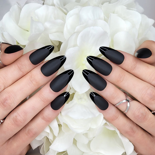 Caviar Almond Press-On Nails