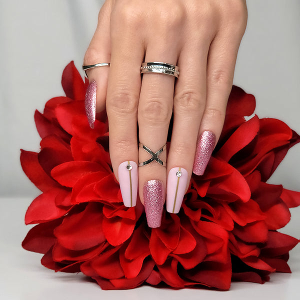 Pink Fantasy Coffin Press-On Nails