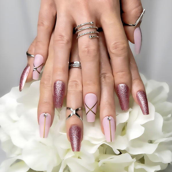 Pink Fantasy Coffin Press-On Nails