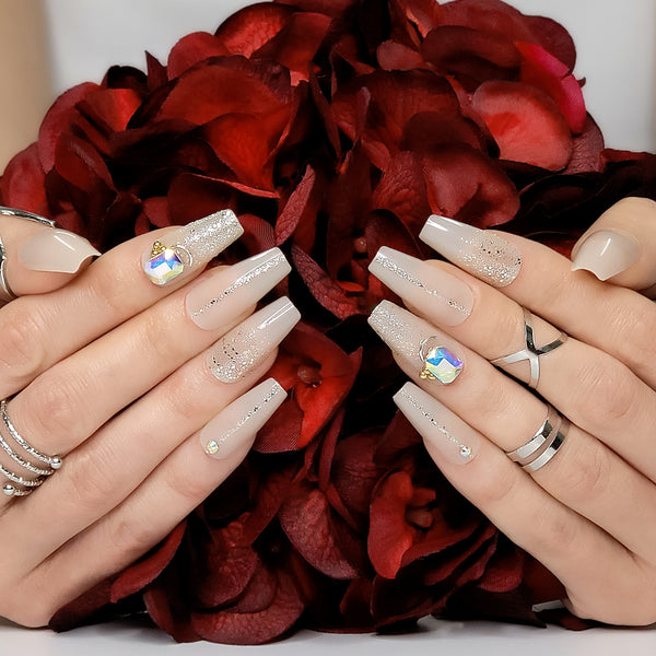 Jewels Coffin Press-On Nails