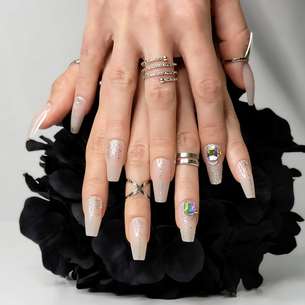 Jewels Coffin Press-On Nails
