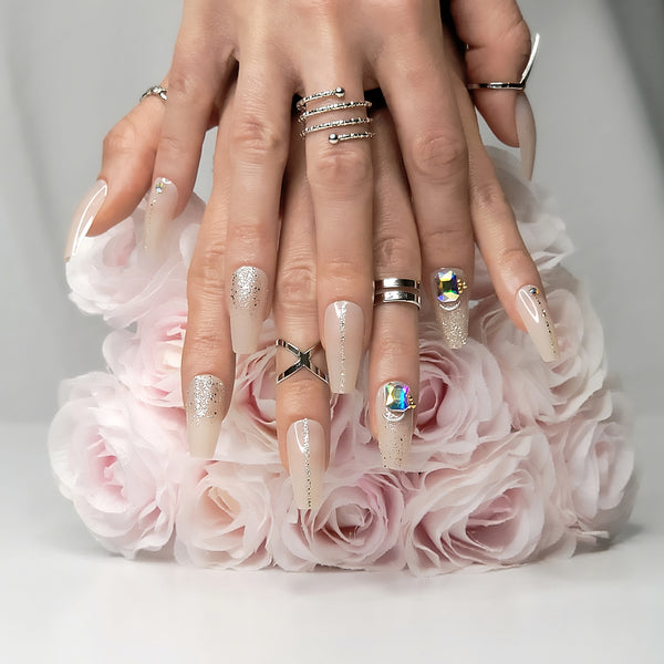 Jewels Coffin Press-On Nails