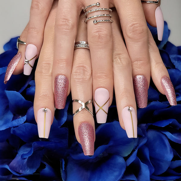 Pink Fantasy Coffin Press-On Nails