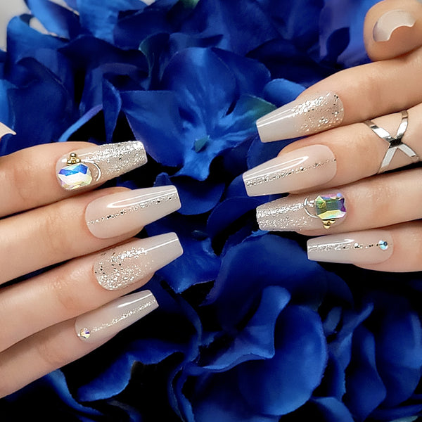 Jewels Coffin Press-On Nails