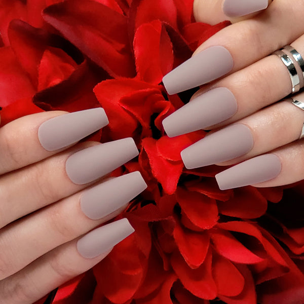 Tuscany Nude Coffin Press-On Nails