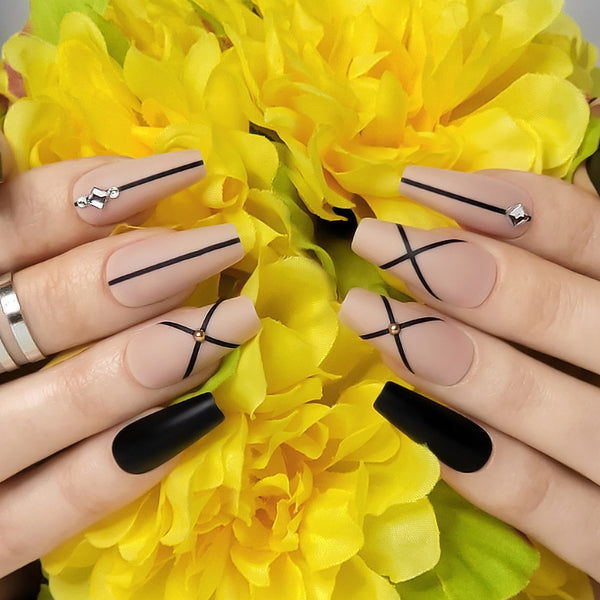 Monaco Coffin Press-On Nails